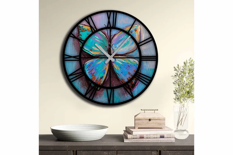 Decorative MDF Clock 50x - Inredning - Väggdekor - Väggklocka & väggur