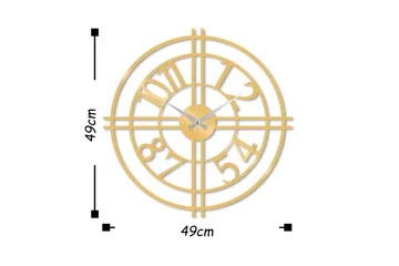 Dekoration Väggklocka - Guld - Inredning - Väggdekor - Väggklocka & väggur