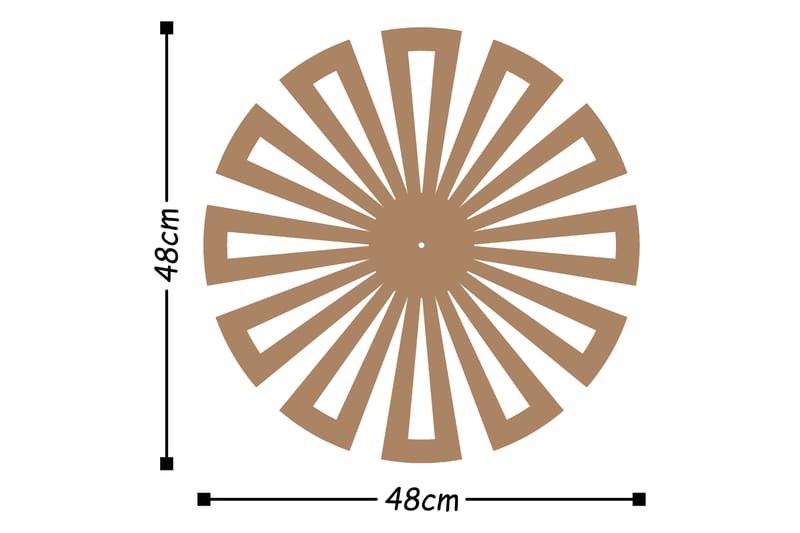 Dekoration Väggklocka - Koppar - Väggklocka & väggur