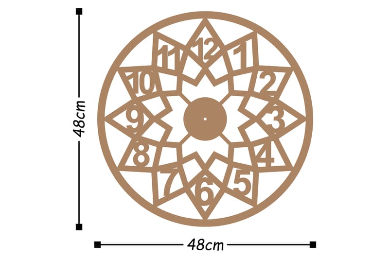 Dekoration Väggklocka - Koppar - Väggklocka & väggur