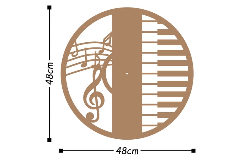 Dekoration Väggklocka - Koppar - Väggklocka & väggur