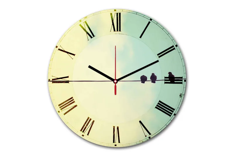 Dekorativ MDF-klocka, Flerfärgad