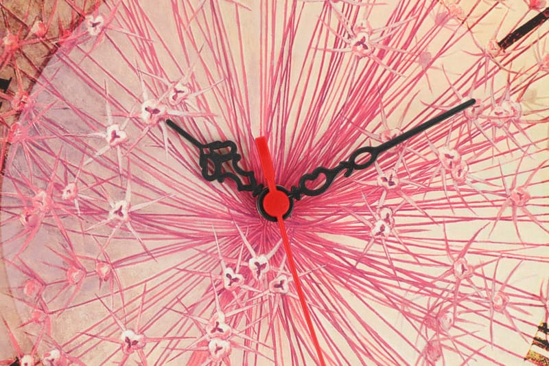 Dekorativ MDF-klocka - Flerfärgad - Inredning - Väggdekor - Väggklocka & väggur