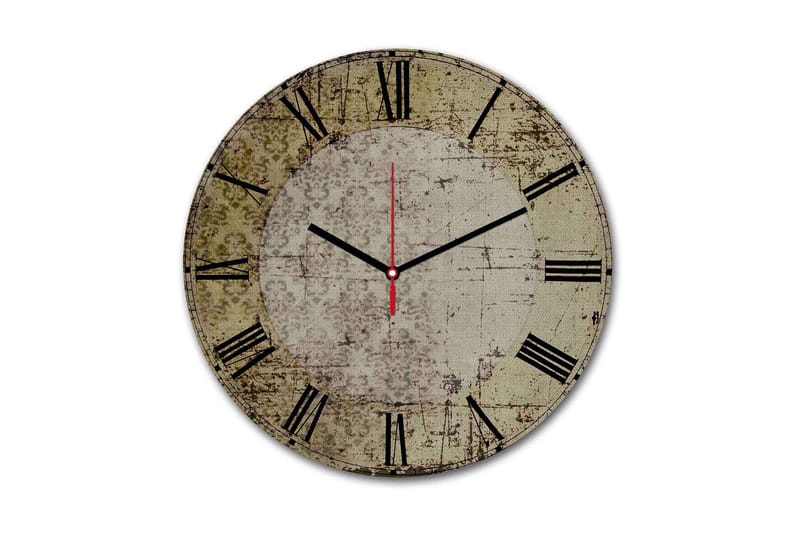 Dekorativ MDF Väggklocka 30 cm, Flerfärgad