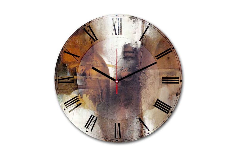 Dekorativ MDF Väggklocka 30 cm, Flerfärgad