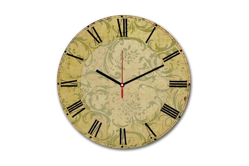 Dekorativ MDF Väggklocka 30 cm, Flerfärgad