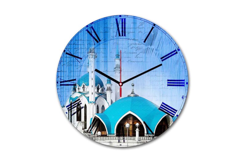 Dekorativ MDF Väggklocka 30 cm, Flerfärgad