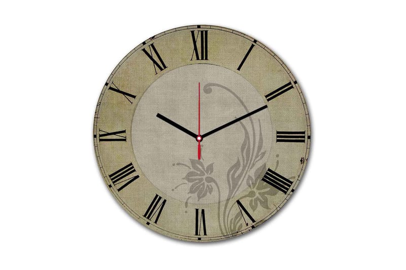 Dekorativ MDF Väggklocka 30 cm, Flerfärgad