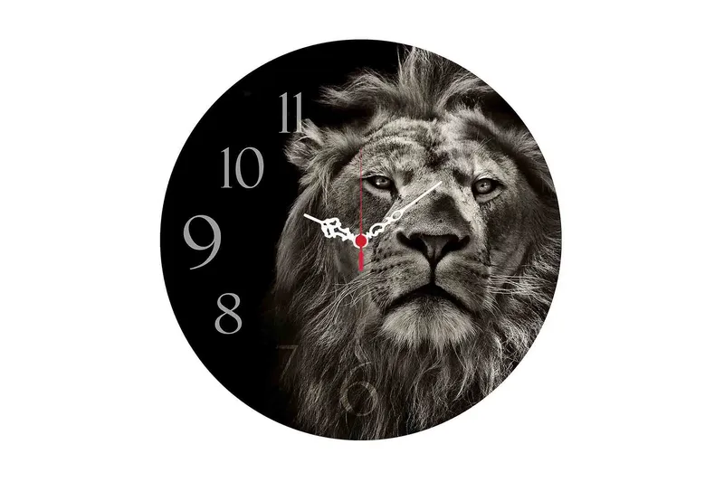 Dekorativ MDF Väggklocka 40 cm, Flerfärgad