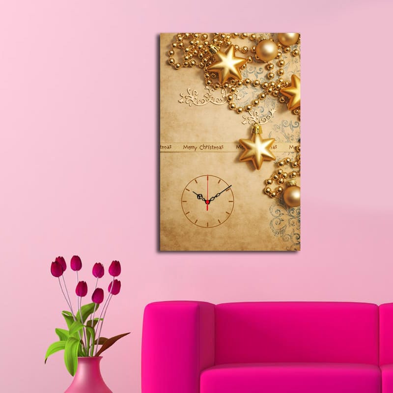 Dekorativ Väggklocka 45x70 cm - Flerfärgad - Inredning - Väggdekor - Väggklocka & väggur