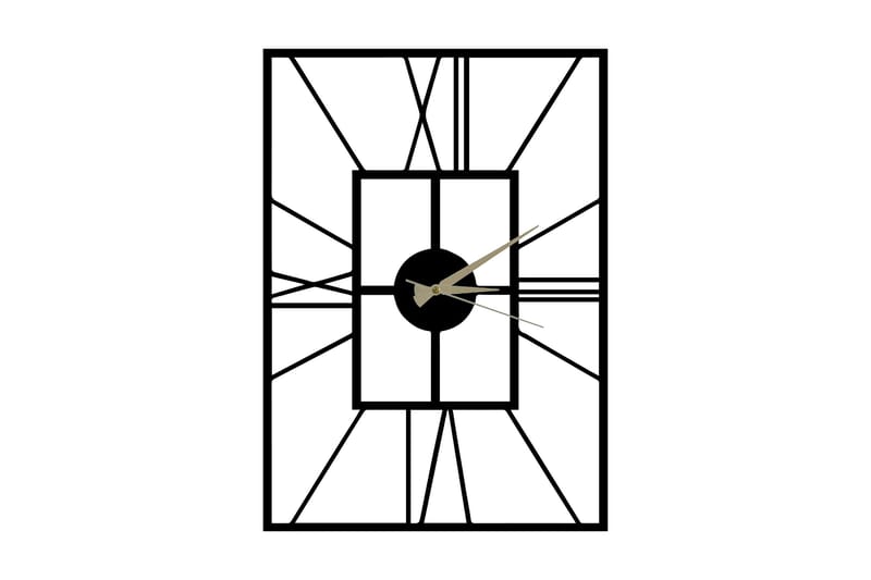 Dekorativ Väggklocka, Svart