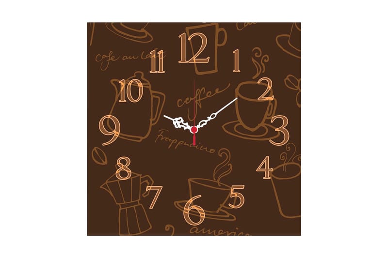 Diyadin Dekorklocka 40x40 cm Kitchen, Flerfärgad