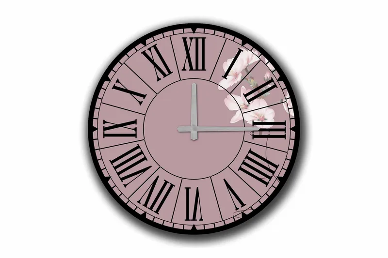 Diyadin Dekorklocka 50 cm Rund, Flerfärgad