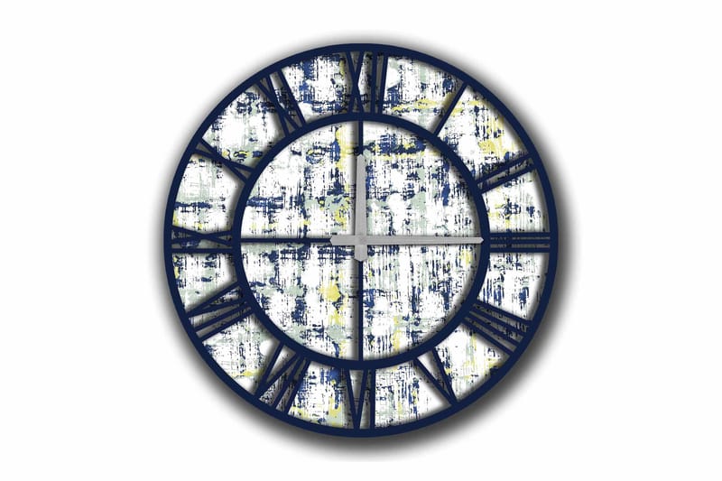 Diyadin Dekorklocka 50 cm Rund, Flerfärgad