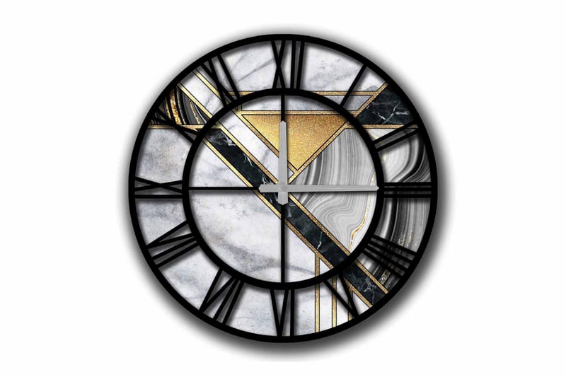 Diyadin Dekorklocka 50 cm Rund, Flerfärgad