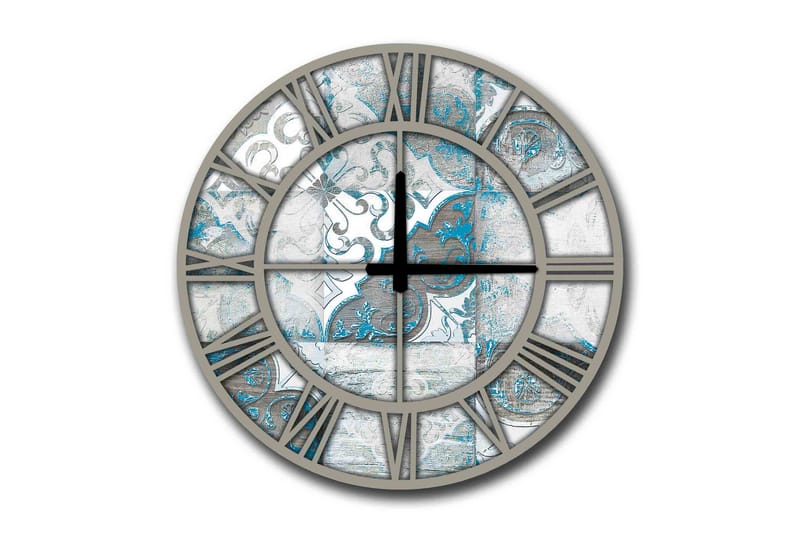 Diyadin Dekorklocka 50 cm Rund, Flerfärgad