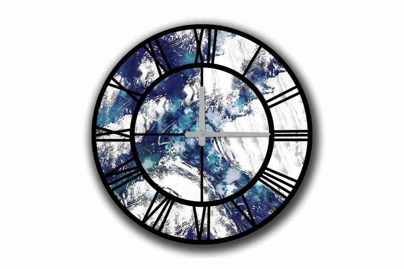 Diyadin Dekorklocka 50 cm Rund, Flerfärgad