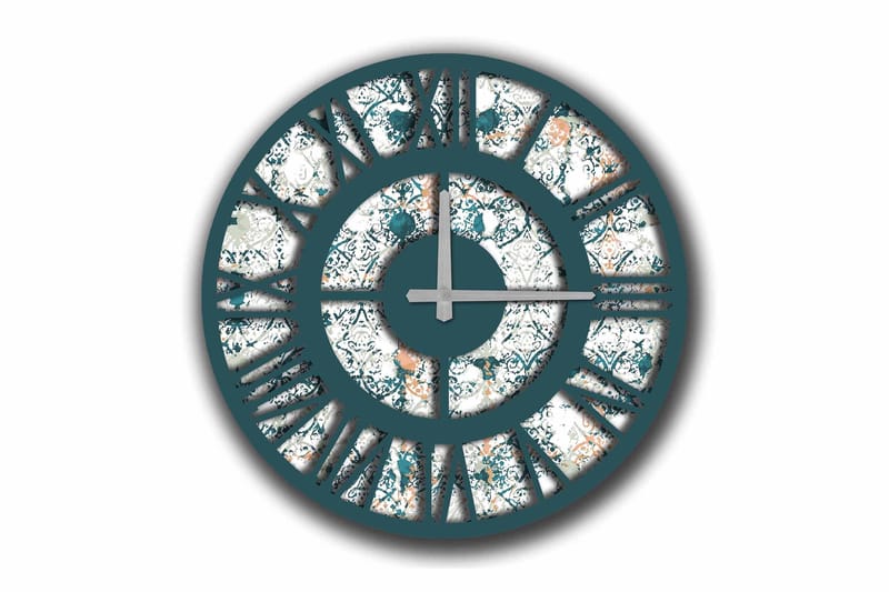 Diyadin Dekorklocka 50 cm Rund, Flerfärgad