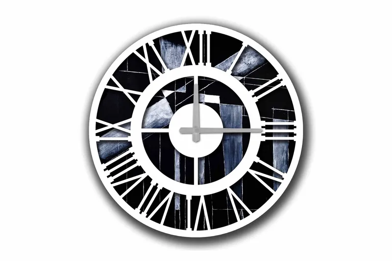 Diyadin Dekorklocka 50 cm Rund, Flerfärgad