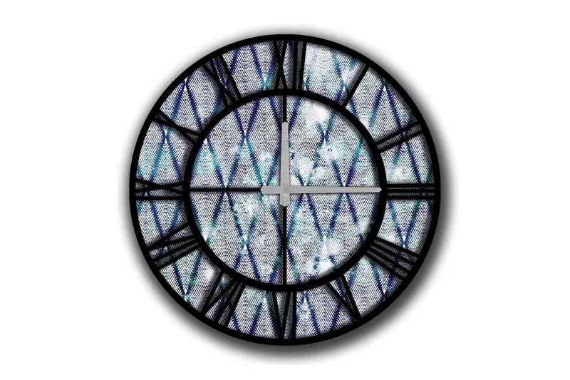 Diyadin Dekorklocka 50 cm Rund, Flerfärgad