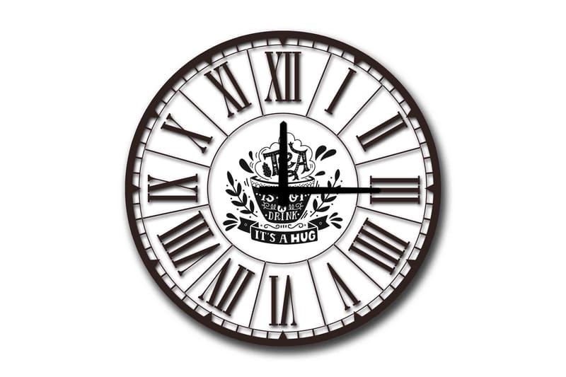 Diyadin Dekorklocka 50 cm Rund, Flerfärgad