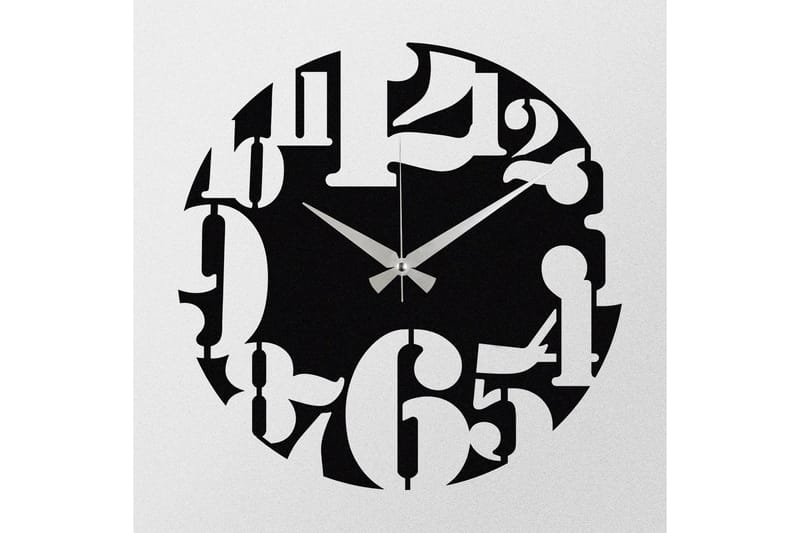 Enzoclock - S001 - Svart - Inredning - Väggdekor - Väggklocka & väggur