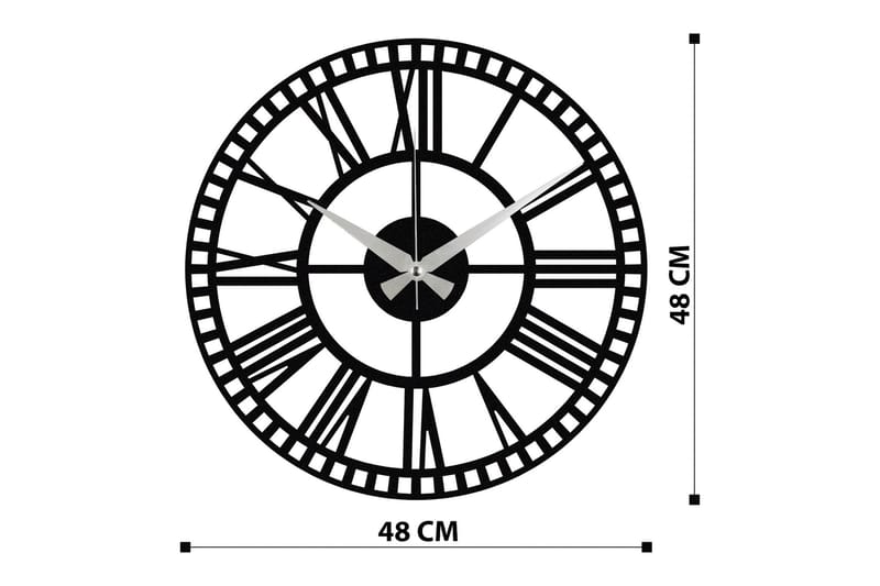 Enzoclock - S004 - Svart - Väggklocka & väggur