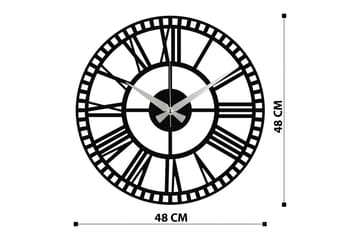Enzoclock - S004 - Svart - Inredning - Väggdekor - Väggklocka & väggur