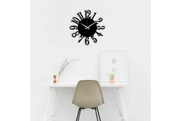 Enzoclock - S005 - Svart - Inredning - Väggdekor - Väggklocka & väggur