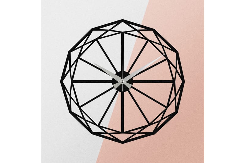 Enzoclock - S013 - Svart - Inredning - Väggdekor - Väggklocka & väggur