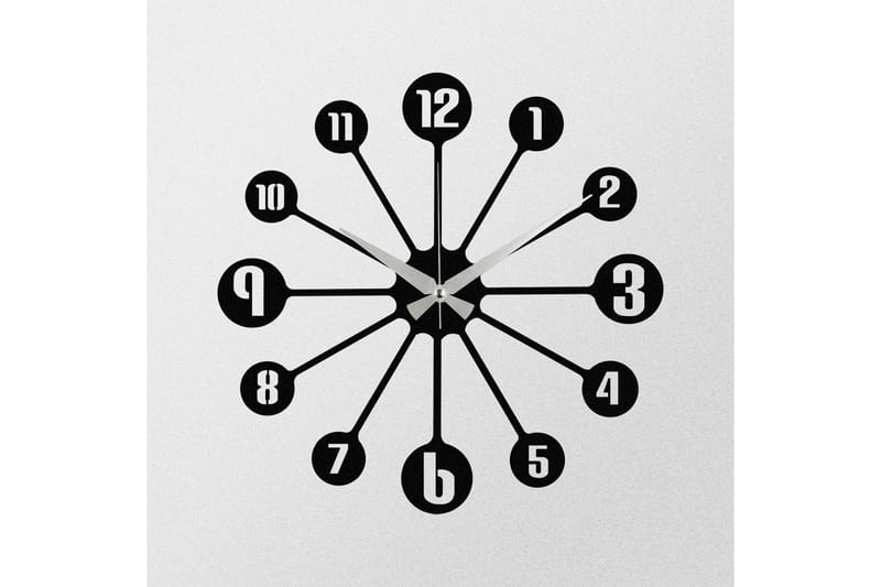 Enzoclock - S014 - Svart - Inredning - Väggdekor - Väggklocka & väggur