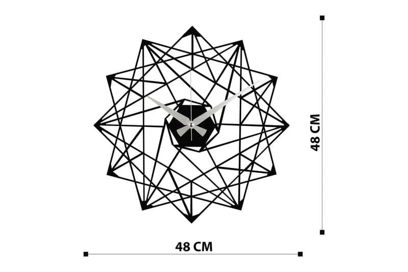Enzoclock - S015 - Svart - Inredning - Väggdekor - Väggklocka & väggur