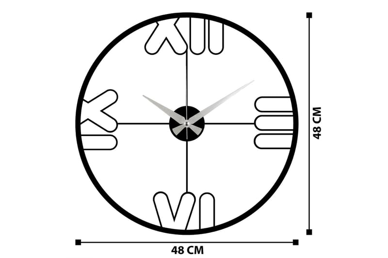 Mali - Svart - Inredning - Väggdekor - Väggklocka & väggur