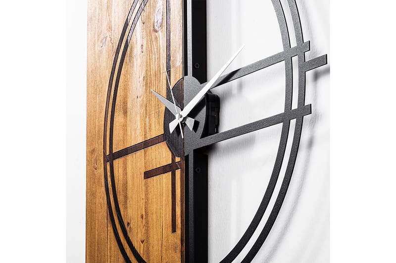 Musemolen Väggklocka - Svart|Ljus Valnöt - Inredning - Väggdekor - Väggklocka & väggur