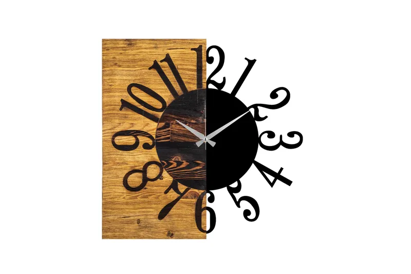 Musemolen Väggklocka, Svart|Valnöt