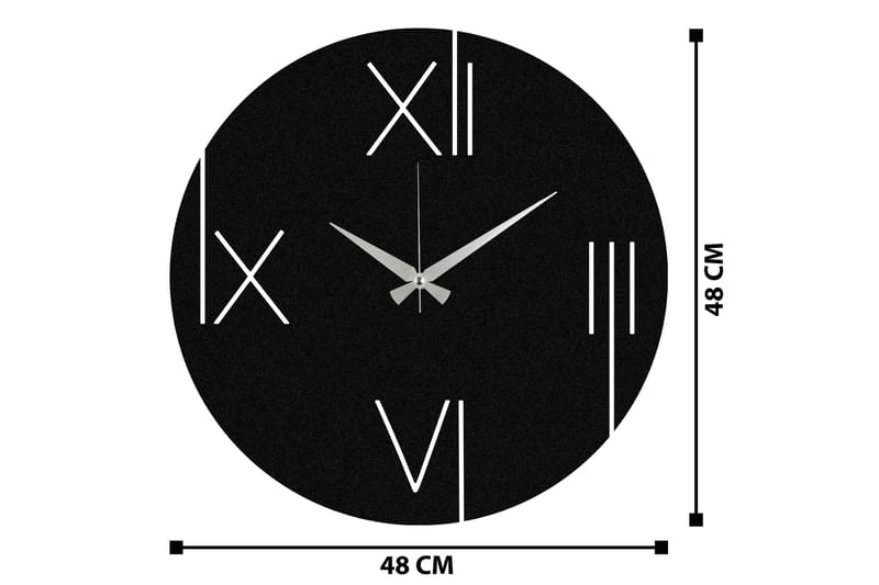 One - Svart - Inredning - Väggdekor - Väggklocka & väggur