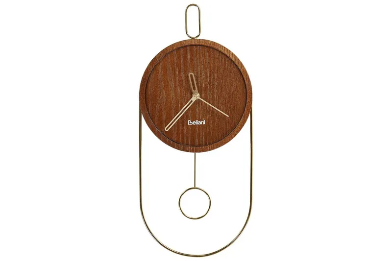 Pendelur Sierre Mörkt trä/guld, Mörkt trä/guld