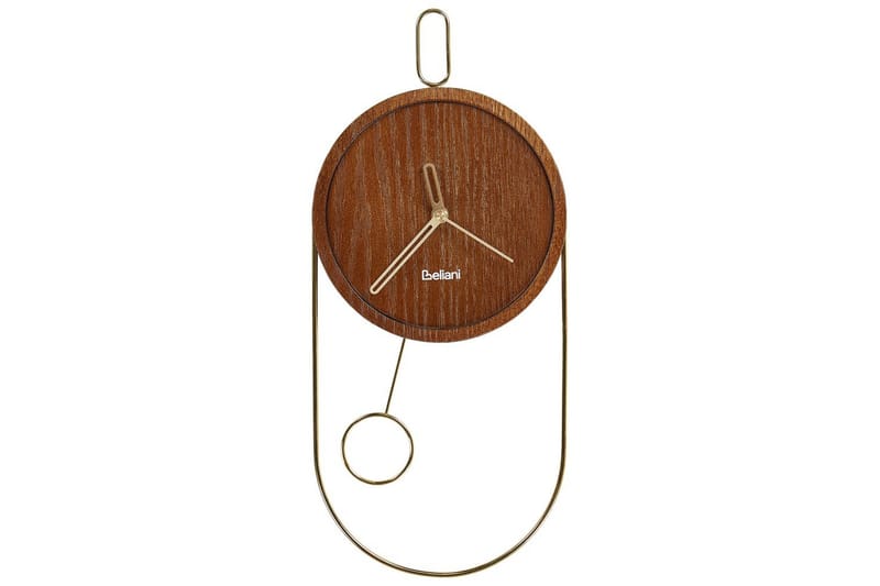 Pendelur Sierre Mörkt trä/guld - Mörkt trä/guld - Inredning - Väggdekor - Väggklocka & väggur - Urverk till väggklocka