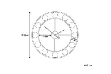 Reiden Väggklocka 56 cm - Flerfärgad - Inredning - Väggdekor - Väggklocka & väggur