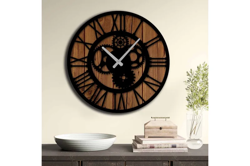 Väggdekor MDF Klocka - Inredning - Väggdekor - Väggklocka & väggur