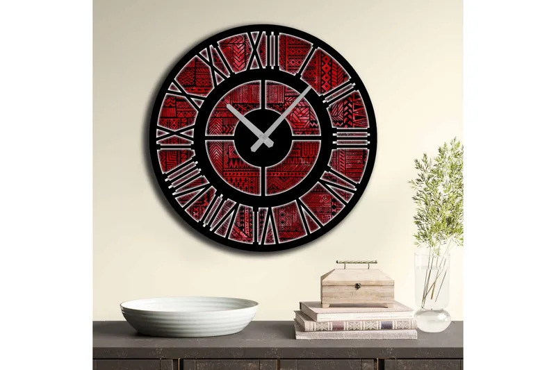 Väggdekor MDF Klocka - Inredning - Väggdekor - Väggklocka & väggur