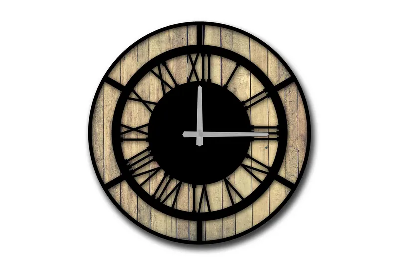 Väggdekor MDF Klocka, undefined