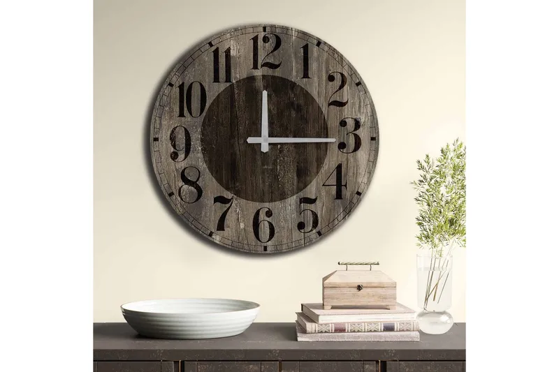 Väggdekor MDF Klocka - Inredning - Väggdekor - Väggklocka & väggur