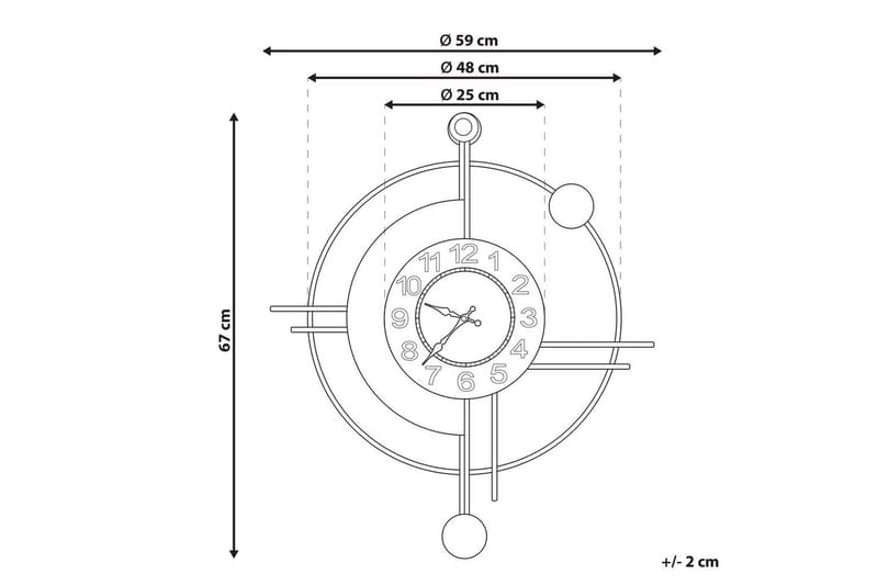Väggklocka Allogny - Inredning - Väggdekor - Väggklocka & väggur - Urverk till väggklocka