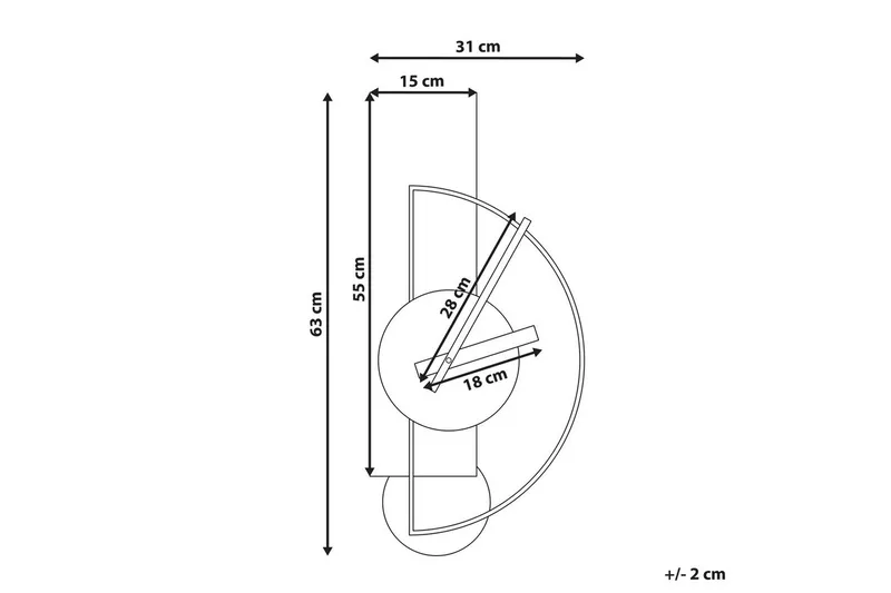 Väggklocka Cevins Grå/svart/silver - Grå/svart/silver - Inredning - Väggdekor - Väggklocka & väggur - Urverk till väggklocka