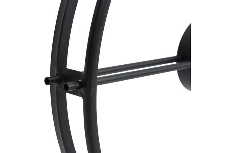 Väggklocka svart 52 cm järn - Svart - Inredning - Väggdekor - Väggklocka & väggur