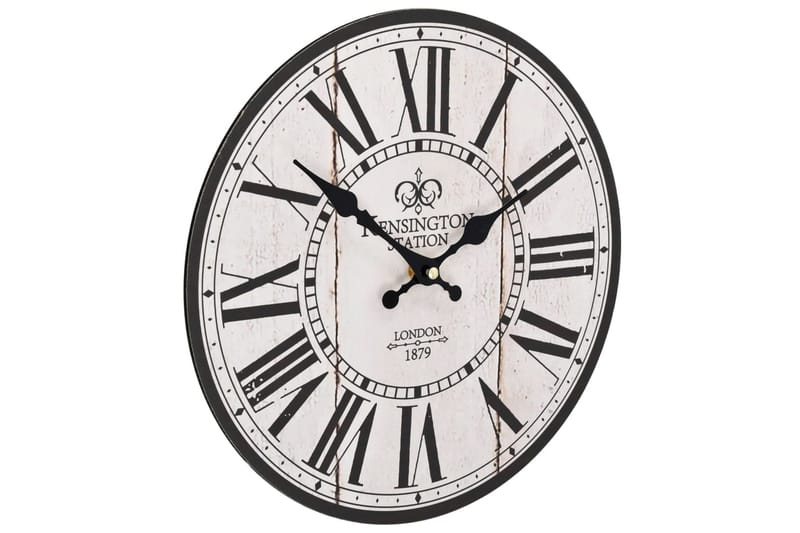 Väggklocka vintage London 30 cm - Vit - Inredning - Väggdekor - Väggklocka & väggur