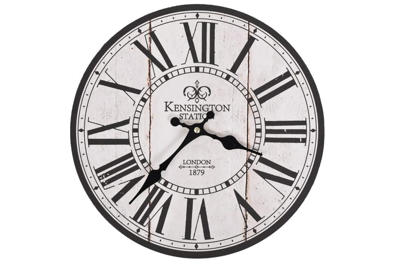 Väggklocka vintage London 30 cm - Vit - Inredning - Väggdekor - Väggklocka & väggur
