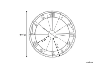 Wikon Väggklocka 60 cm - Flerfärgad - Inredning - Väggdekor - Väggklocka & väggur