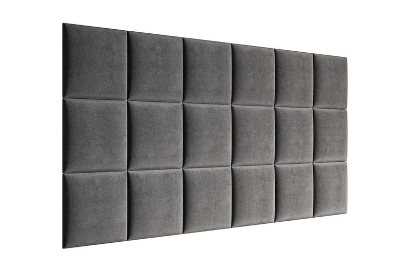Lornel Stoppad Väggpanel 30x30 cm - Grå - Inredning - Väggdekor